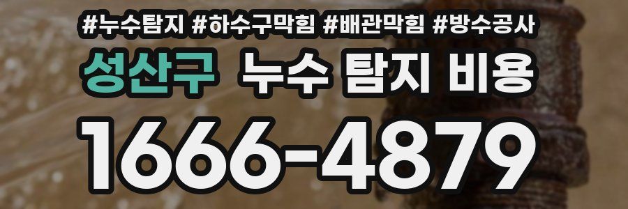 성산구 누수 탐지 비용