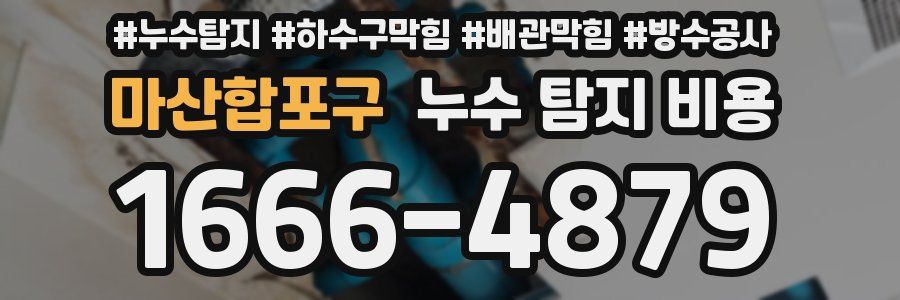 마산합포구 누수 탐지 비용
