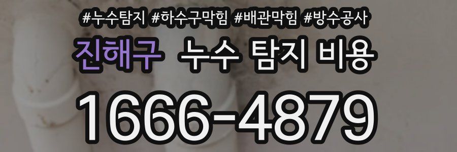 진해구 누수 탐지 비용