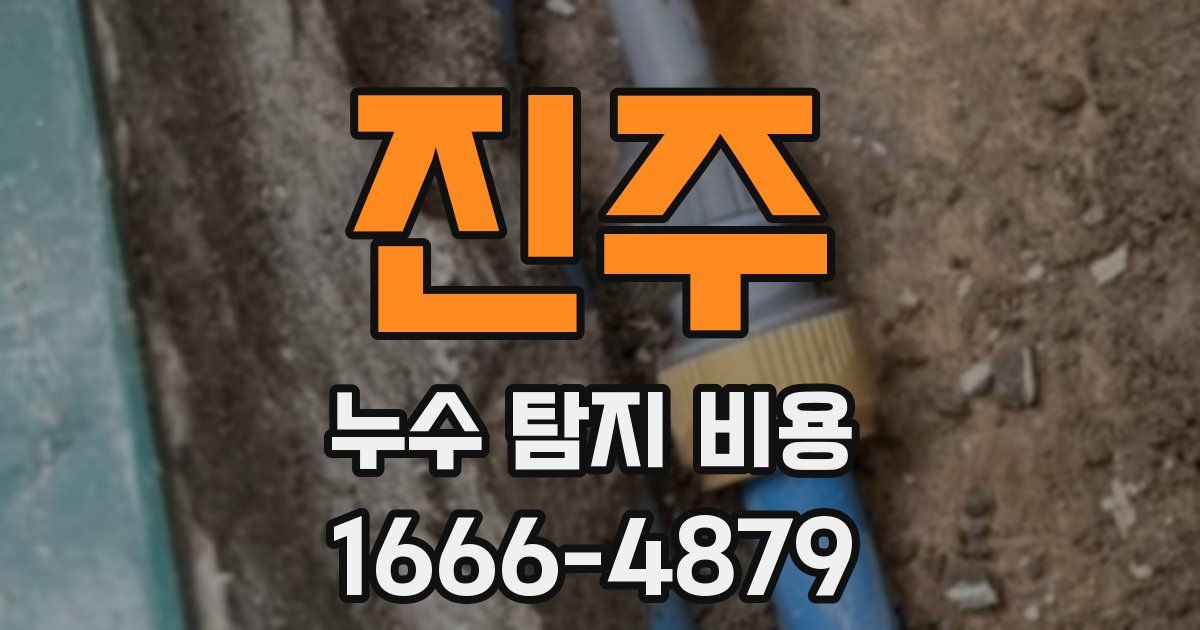 진주 누수 탐지 비용