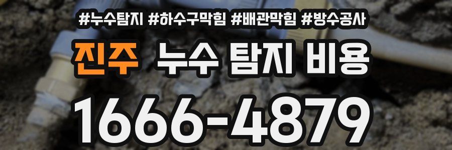 진주 누수 탐지 비용