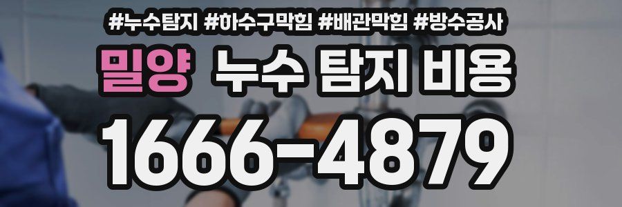 밀양 누수 탐지 비용