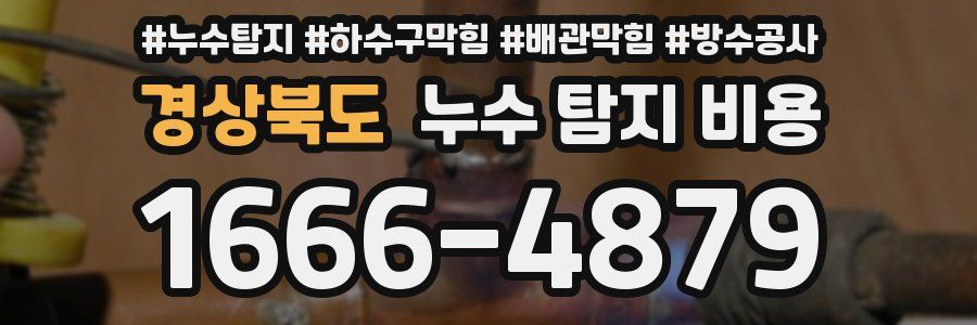 경상북도 누수 탐지 비용