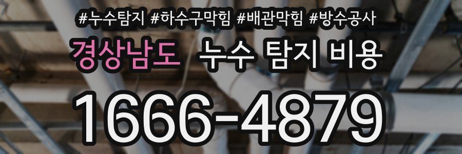 경상남도 누수 탐지 비용