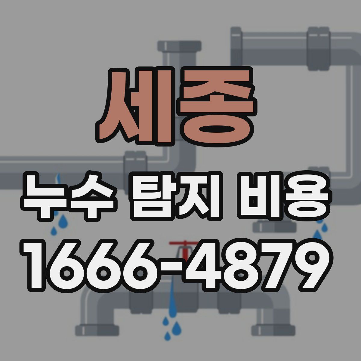 세종 누수 탐지 비용