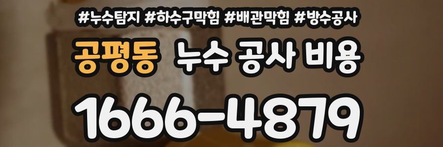 공평동 누수 공사 비용