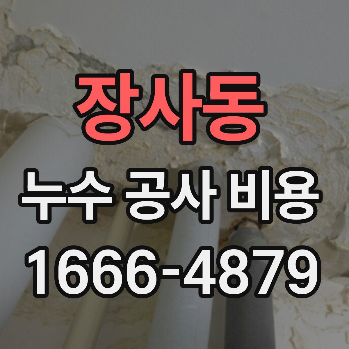 장사동 누수 공사 비용