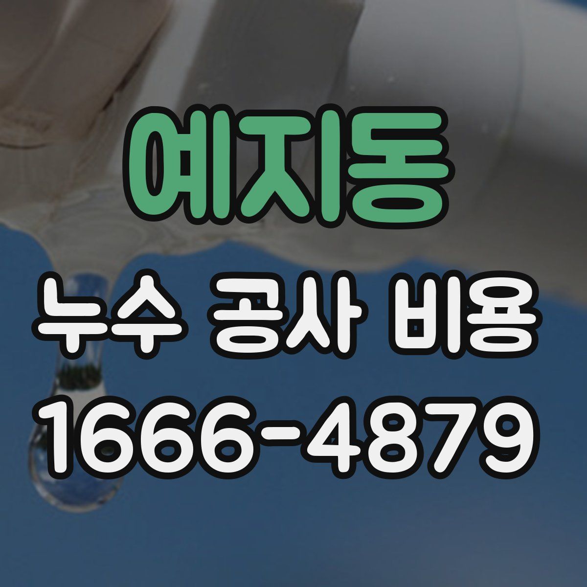 예지동 누수 공사 비용
