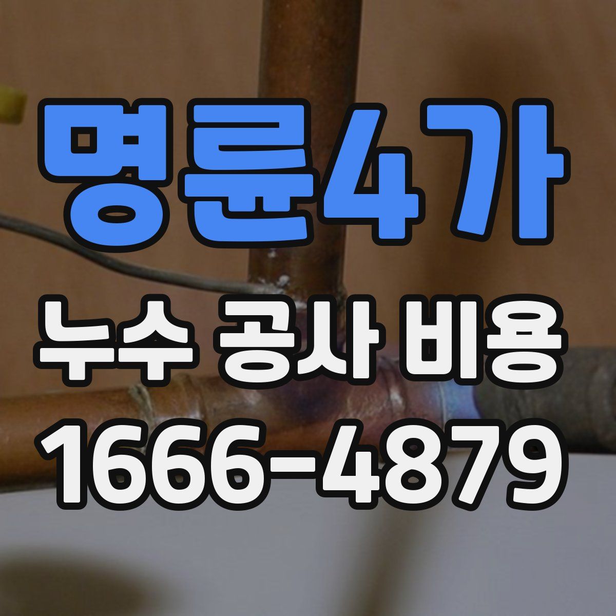 명륜4가 누수 공사 비용