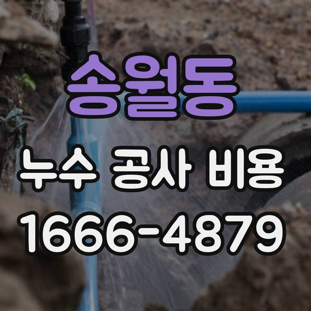 송월동 누수 공사 비용
