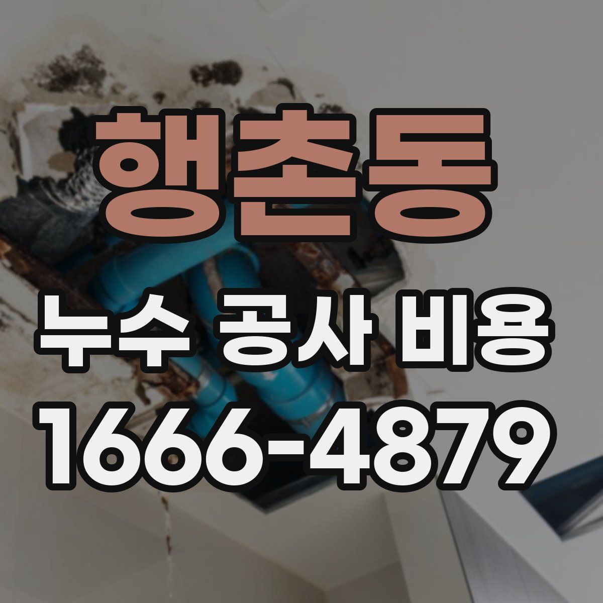 행촌동 누수 공사 비용