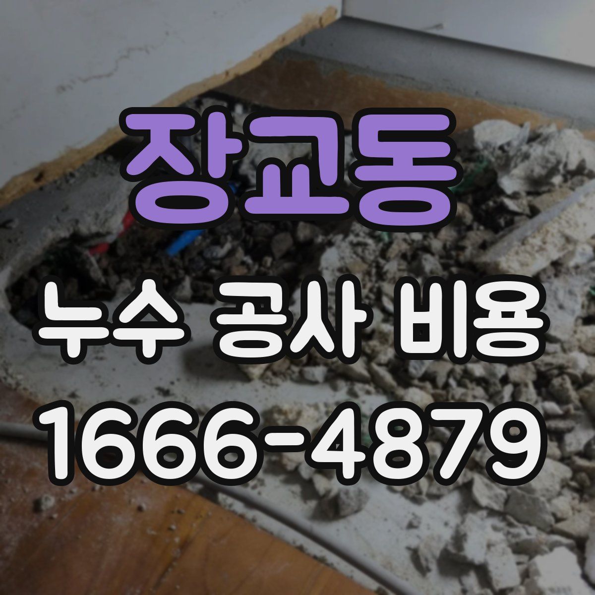 장교동 누수 공사 비용