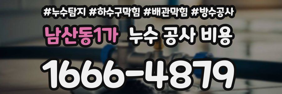 남산동1가 누수 공사 비용