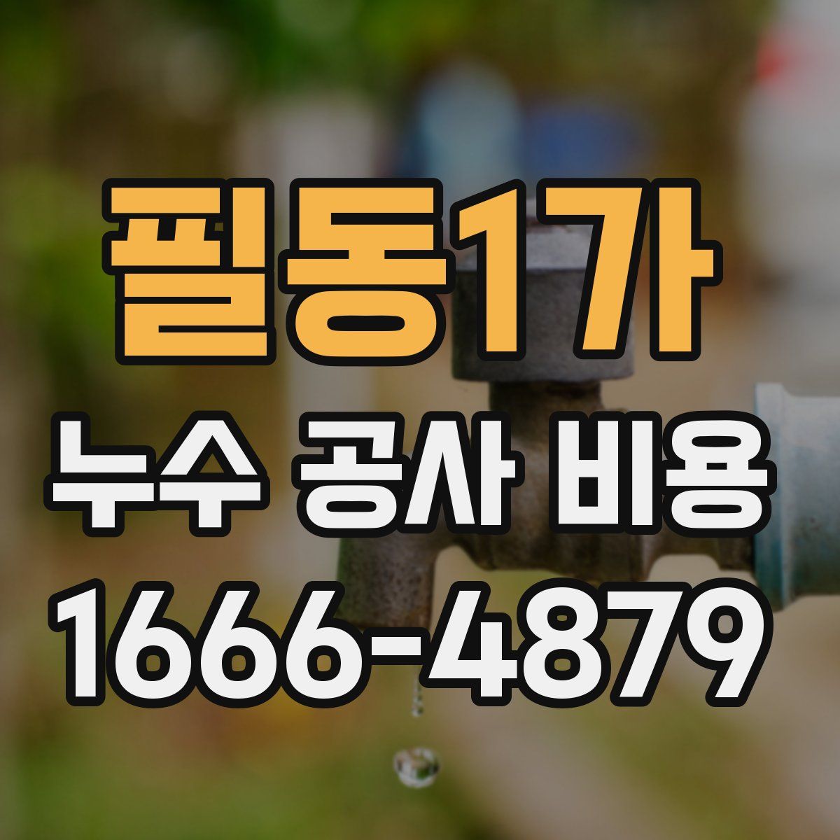 필동1가 누수 공사 비용
