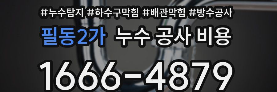 필동2가 누수 공사 비용