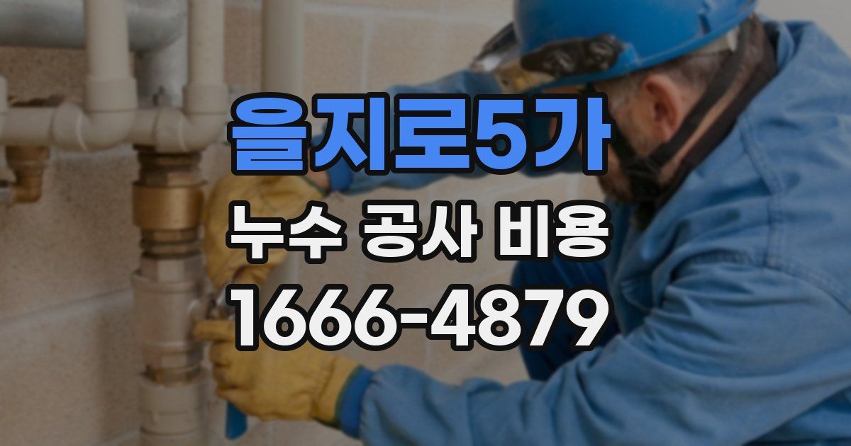 을지로5가 누수 공사 비용