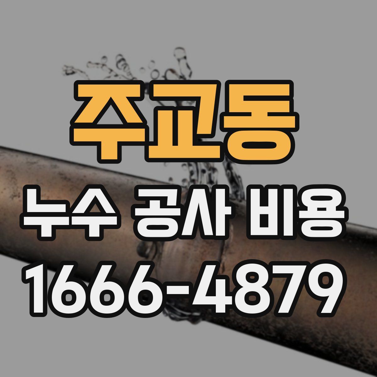 주교동 누수 공사 비용