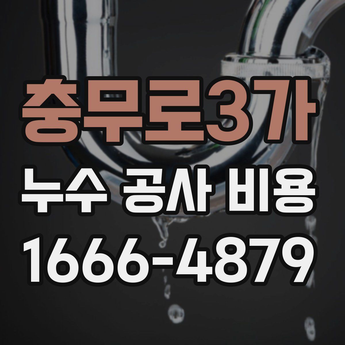 충무로3가 누수 공사 비용