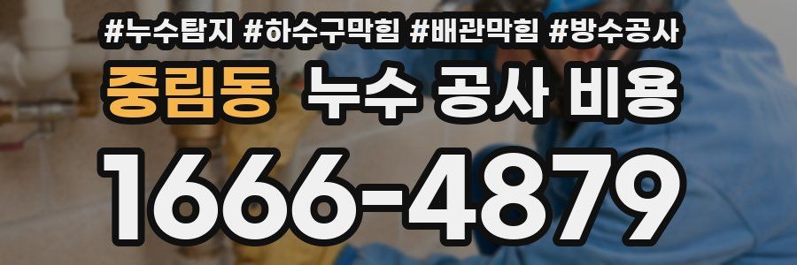 중림동 누수 공사 비용