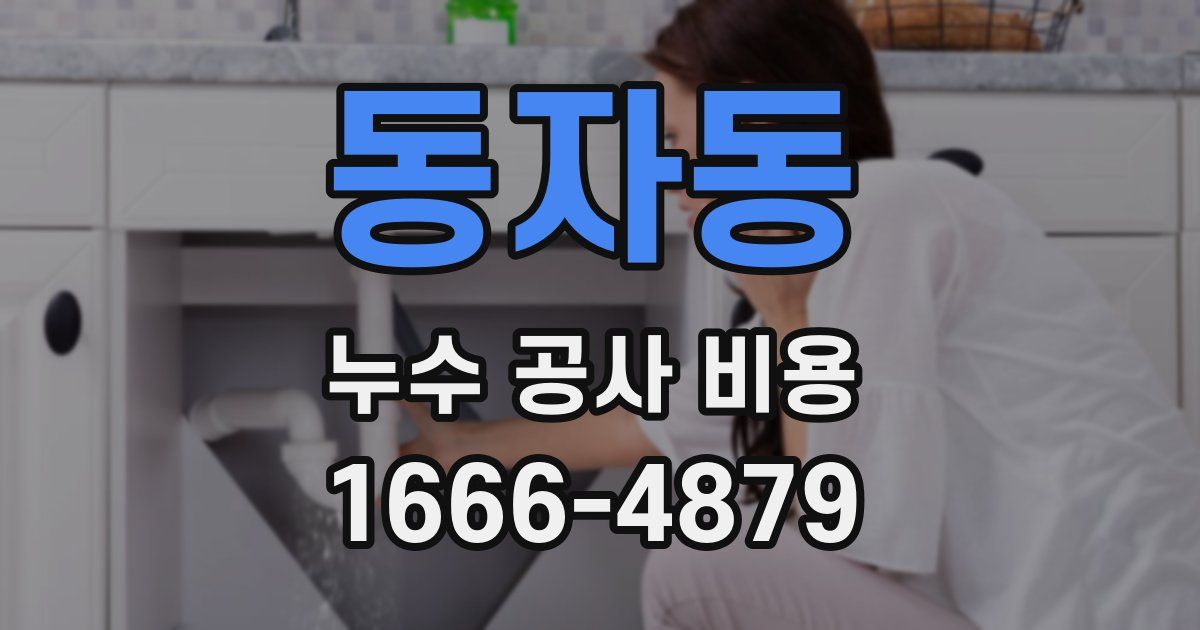 동자동 누수 공사 비용
