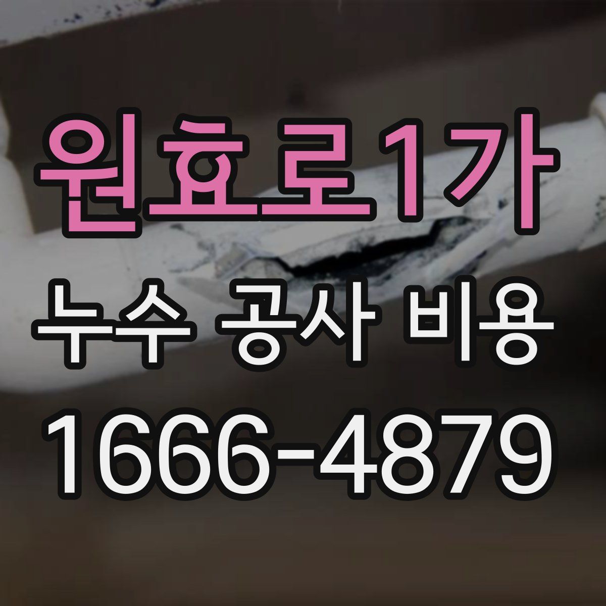 원효로1가 누수 공사 비용