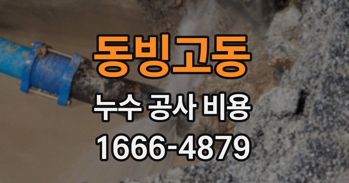 동빙고동 누수 공사 비용