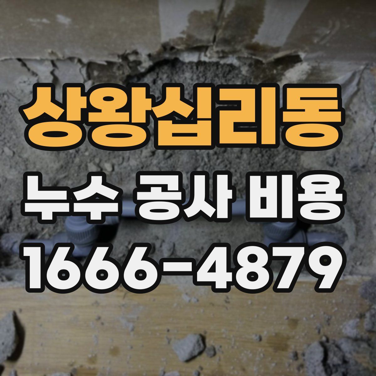 상왕십리동 누수 공사 비용