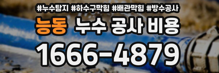 능동 누수 공사 비용