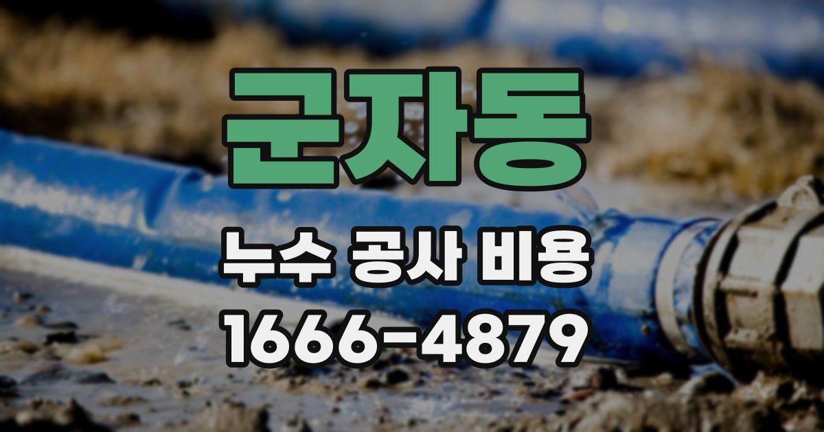 군자동 누수 공사 비용