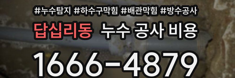 답십리동 누수 공사 비용
