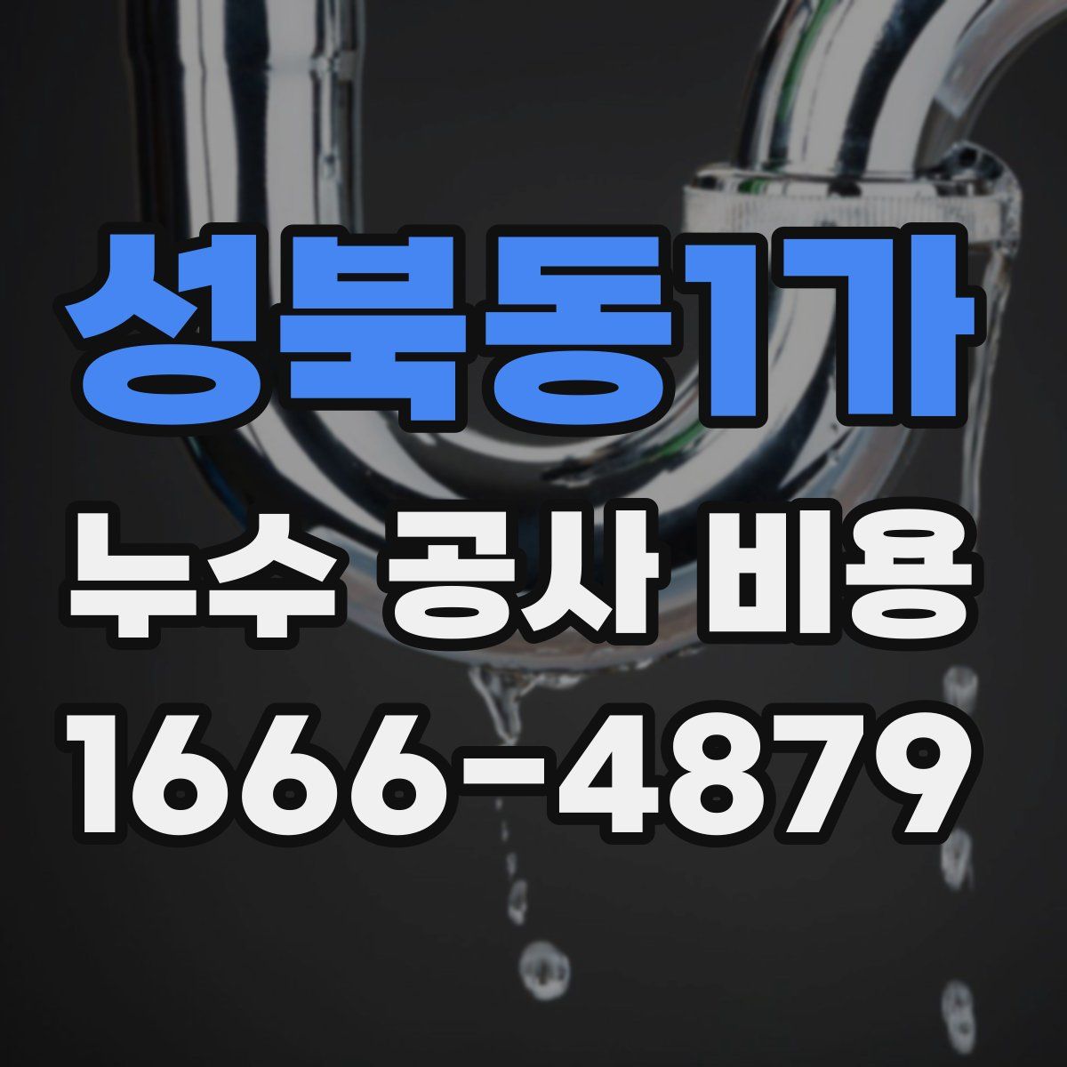 성북동1가 누수 공사 비용