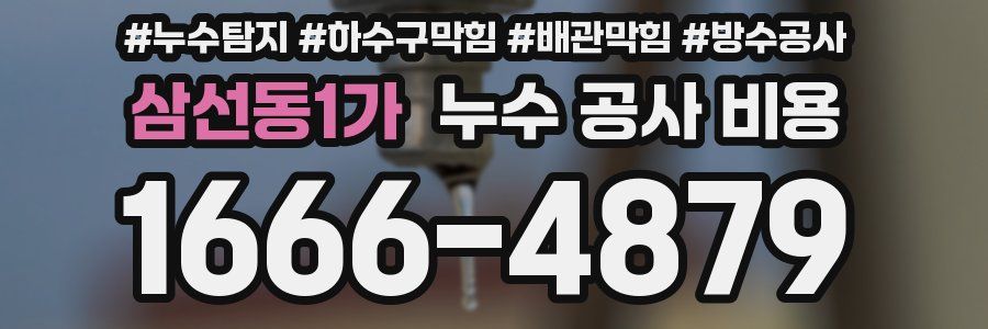 삼선동1가 누수 공사 비용
