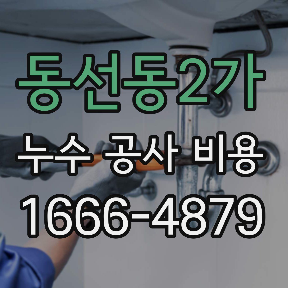 동선동2가 누수 공사 비용