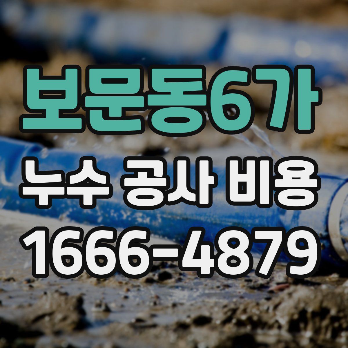 보문동6가 누수 공사 비용