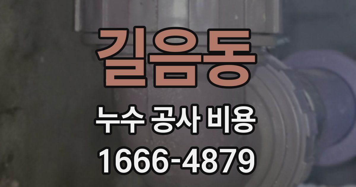 길음동 누수 공사 비용