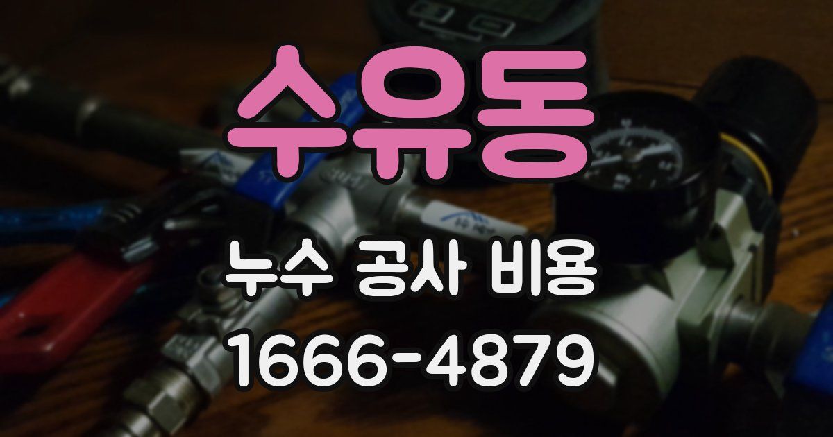 수유동 누수 공사 비용