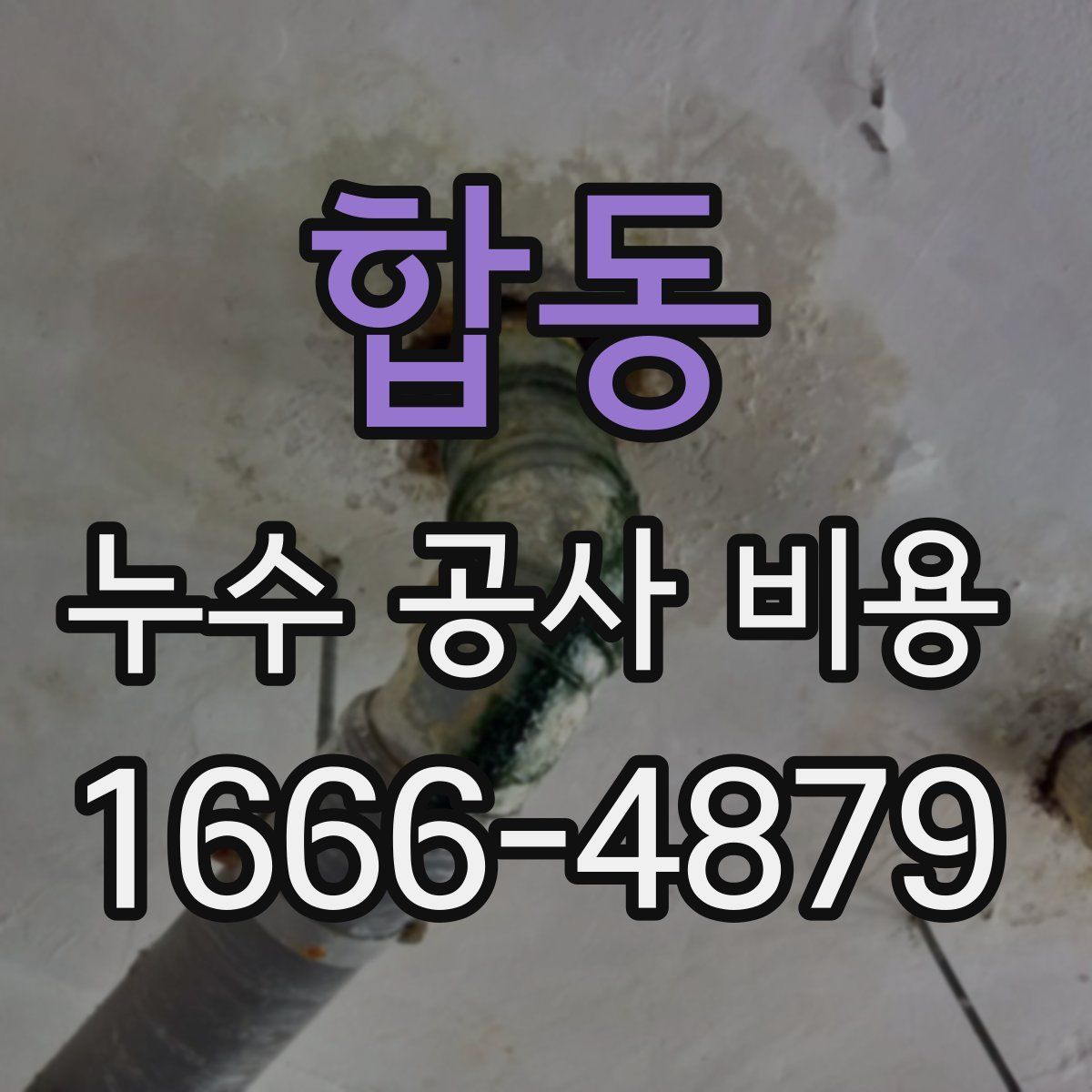 합동 누수 공사 비용