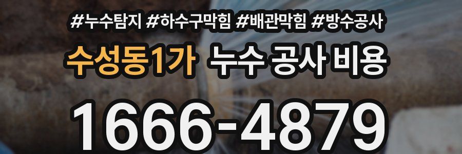 수성동1가 누수 공사 비용