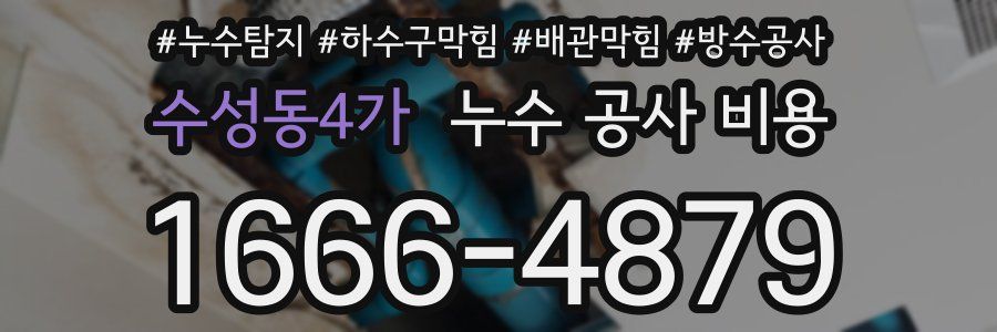 수성동4가 누수 공사 비용