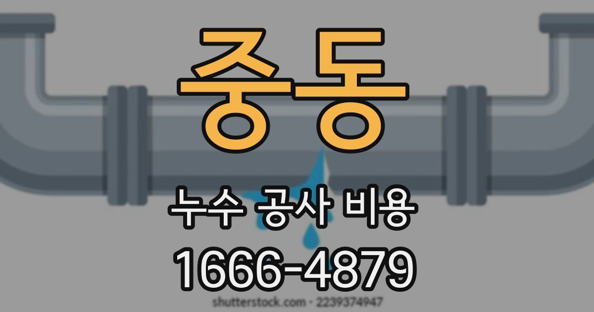 중동 누수 공사 비용