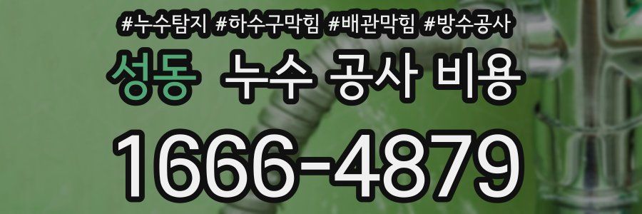 성동 누수 공사 비용