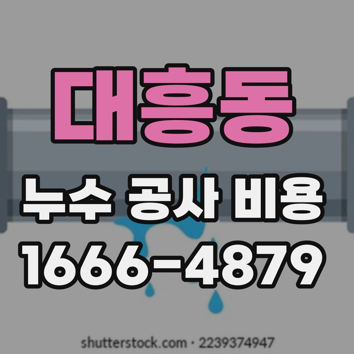 대흥동 누수 공사 비용