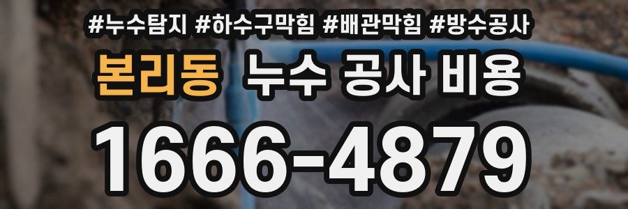 본리동 누수 공사 비용