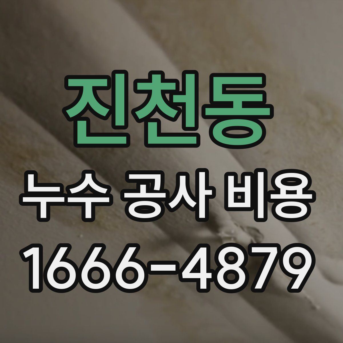 진천동 누수 공사 비용