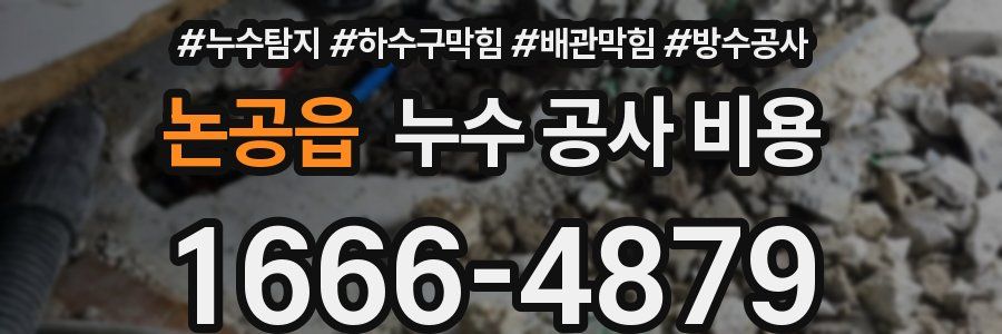 논공읍 누수 공사 비용