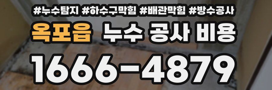 옥포읍 누수 공사 비용