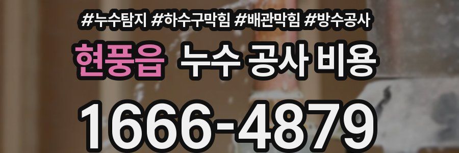 현풍읍 누수 공사 비용