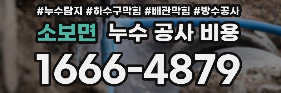 소보면 누수 공사 비용