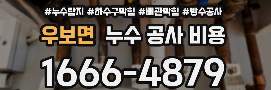 우보면 누수 공사 비용
