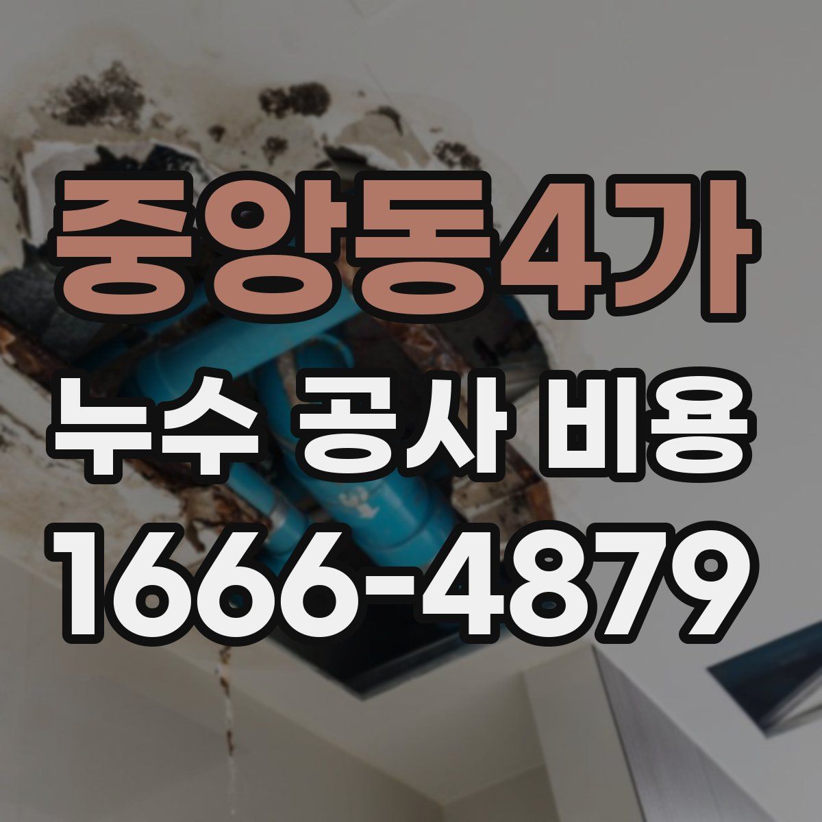 중앙동4가 누수 공사 비용